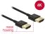 DeLock Cable High Speed HDMI with Ethernet - HDMI-A male > HDMI-A male 3D 4K 0,25m Slim High Quality