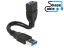 DeLock Cable USB 3.0 A male > USB 3.0 A female ShapeCable 0,15m