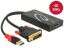 DeLock DVI-D (Dual Link) male > Displayport 1.2 female Adapter Black