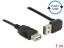 DeLock Extension cable EASY-USB 2.0 Type-A male angled up / down > USB 2.0 Type-A female 1m Black