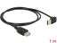 DeLock Extension cable EASY-USB 2.0 Type-A male angled up / down > USB 2.0 Type-A female 1m Black