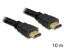 DeLock High Speed HDMI-kábel típusú Ethernet – HDMI A dugós > HDMI A dugós 10m Black