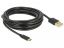 DeLock USB 2.0 cable Type-A to Type-C 4m Black
