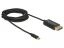 DeLock USB cable Type-C to DisplayPort (DP Alt Mode) 4K 60 Hz 2m coaxial