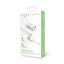 FIXED set of car charger with USB output and USB/micro USB cable, 1 meter, 12W, white