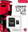 Kingston 32GB microSDHC CL10 U3 V30 A1 Industrial + adapterrel